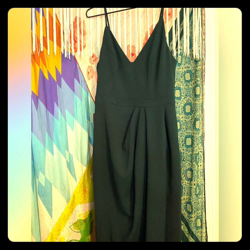 BHLDN Dark Emerald Maxi Dress